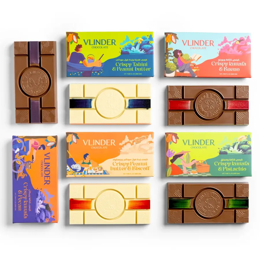 The Vlinder chocolate bar collection